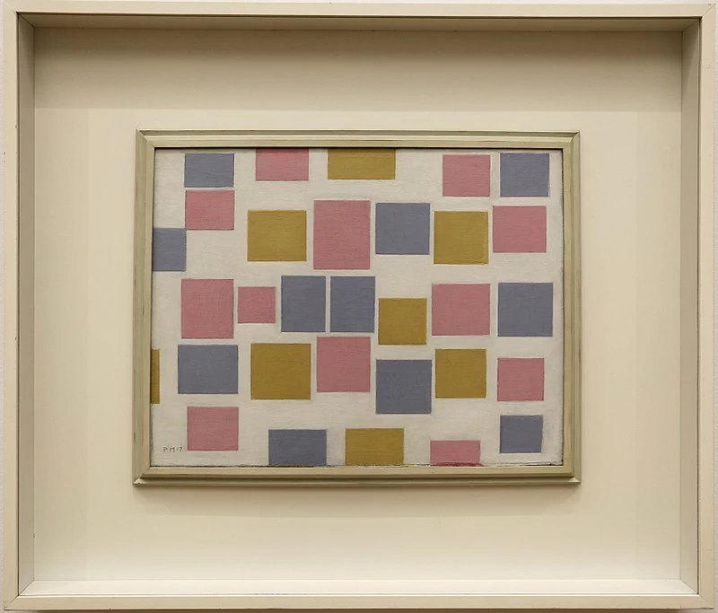 Composizione n. 3 con colori piatti - Gemeentemuseum Den Haag